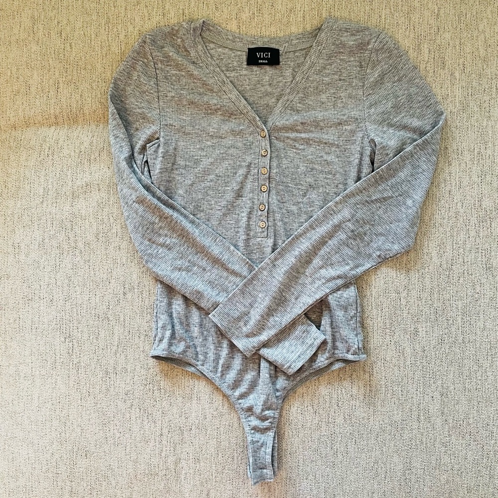 Vici Collection Gray Bodysuit